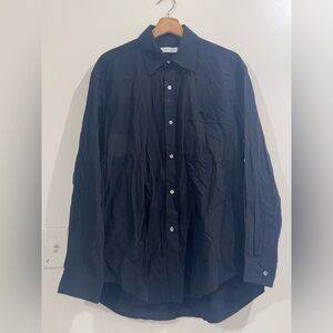 Smock Men's Black Casual Button Down Shirt